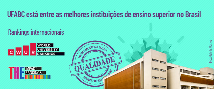  UFABC está entre as melhores instituições de ensino superior no Brasil em dois rankings internacionais 