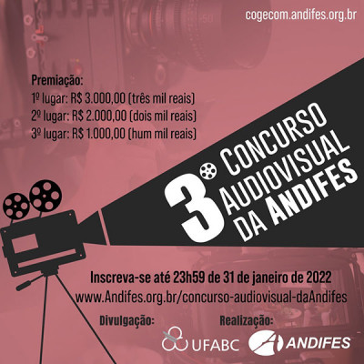 terceira edição do Concurso Audiovisual da Andifes