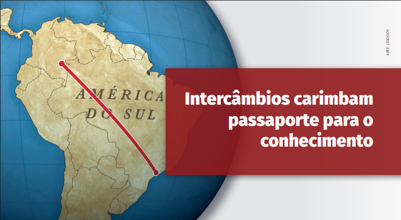 intercambios carimbam passaporte para o conhecimento