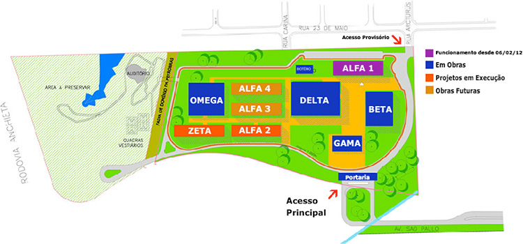 Mapa Campus São Bernardo do Campo